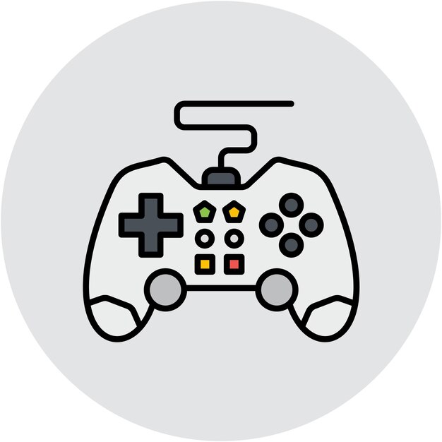 ゲームコンソールのベクトルイラストスタイル