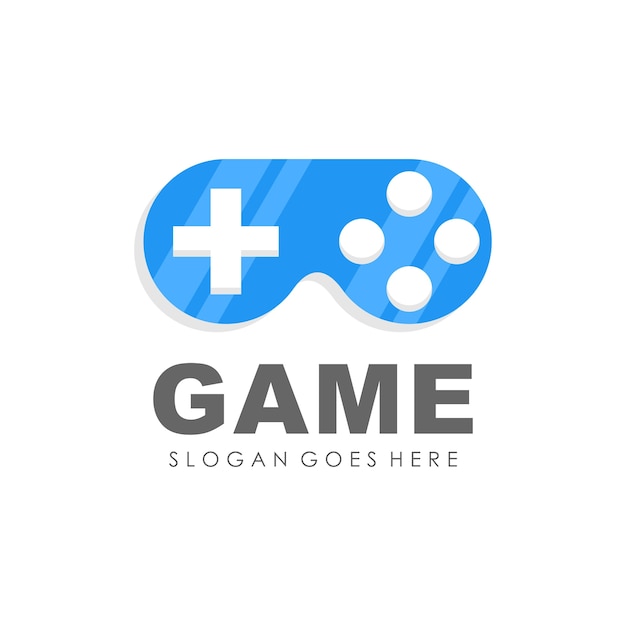 Modello di logo design della console per videogiochi e videogiochi