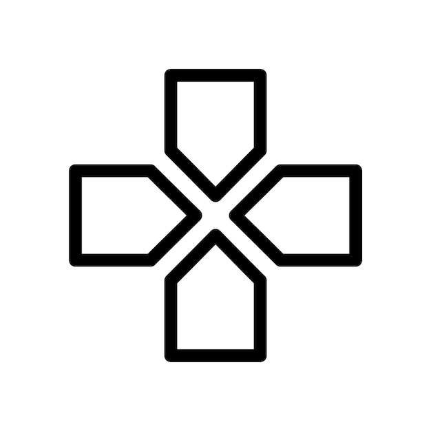Game Controller navigatie overzicht pictogram geïsoleerde vectorillustratie