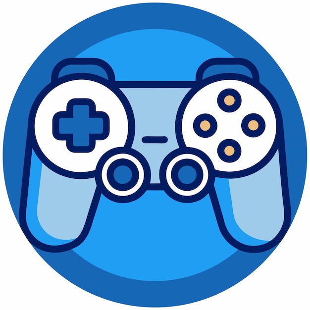 Игровой контроллер Спортивный вектор Икона Иллюстрационная технология Игровая икона Концепция Изолированный премиум Вектор Плоский мультфильмный стиль