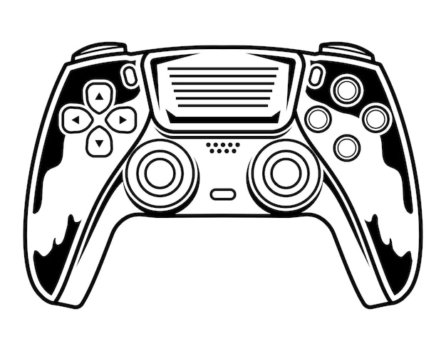 Vector game controller vector illustration. video game sports technology