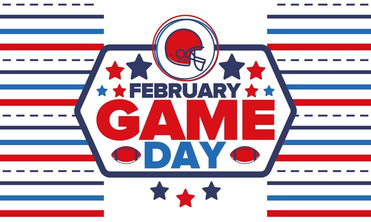 Vector game day american football super party in united states ball for american football sport poster