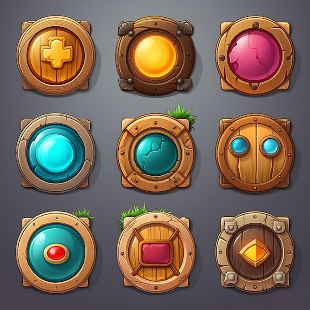 Game design ui buttons