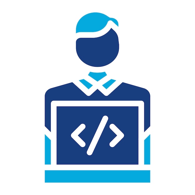 game developer male icon vector image can be used for game development