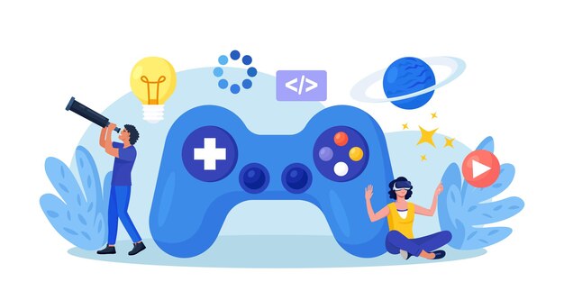 game development creative process of video game design programming digital technology and coding virtual world development interactive design visualization vr space exploring and simulation