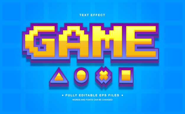 game editable text effect