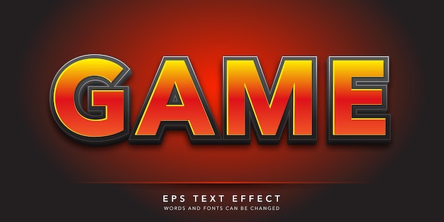 game editable text effect