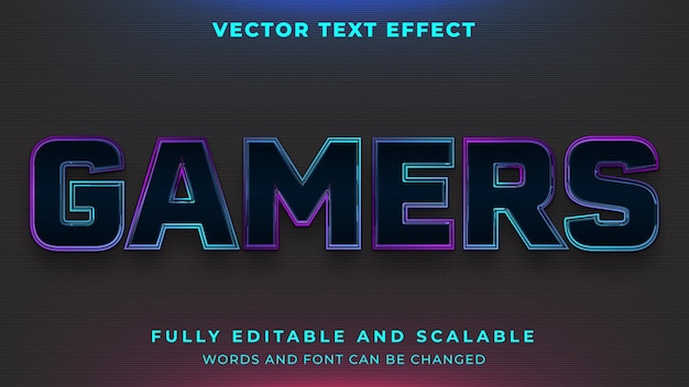 게임 e스포츠 편집 가능한 3D 텍스트 효과