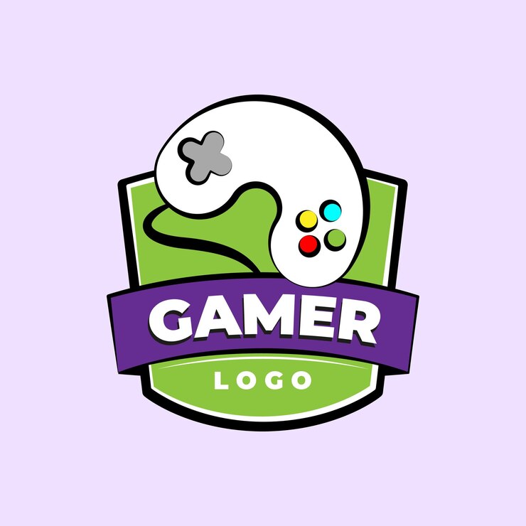 Game gamer-logo met controller