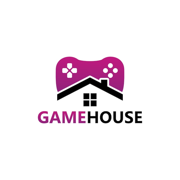 Game House Logo Template Design