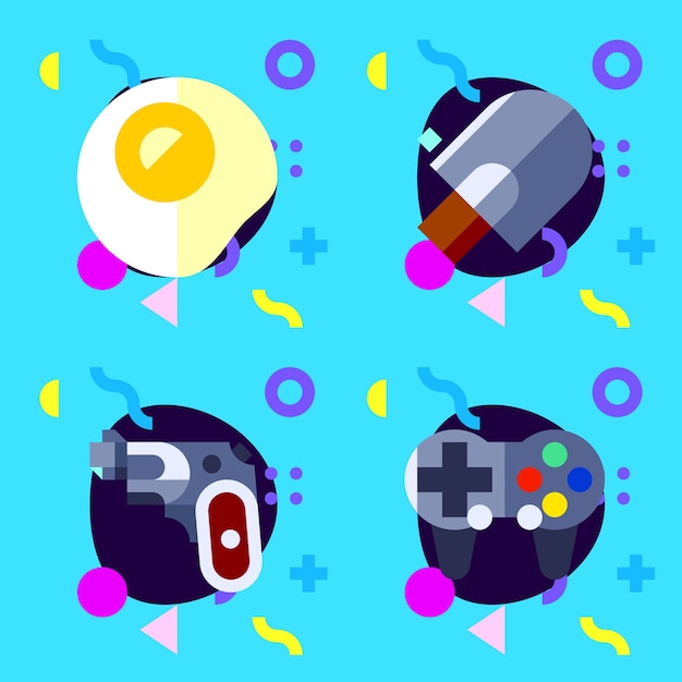 Vector game icons