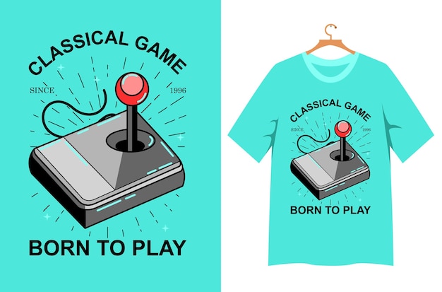 Tシャツデザインのゲームイラスト