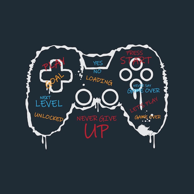 Game Illustration typography for t shirt poster logo sticker or apparel merchandise