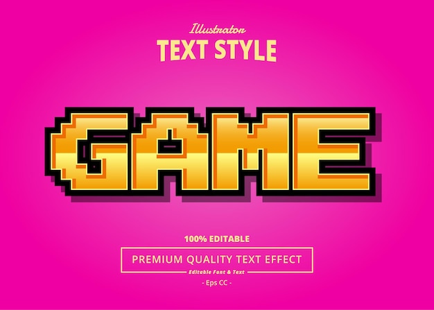 GAME ILLUSTRATOR TEXT EFFECT