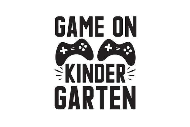 Game On Kindergarten Vector File