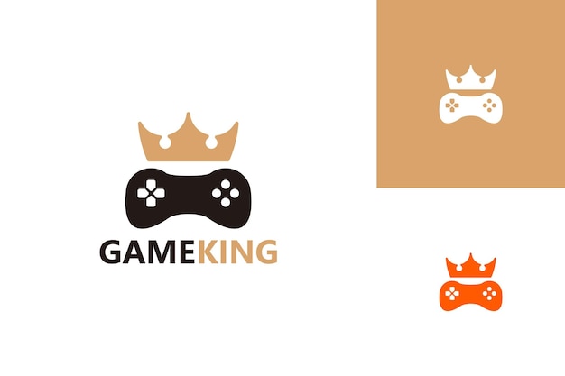 Game King Logo Template Design Vector, embleem, ontwerpconcept, creatief symbool, pictogram