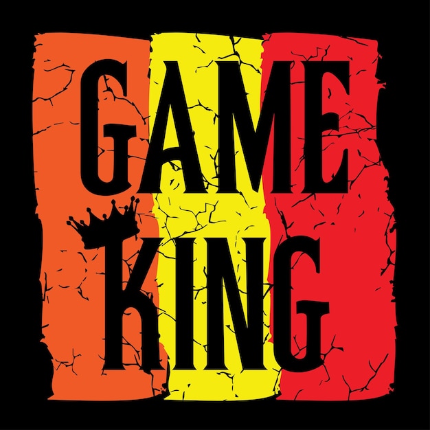 Vector game king t-shirtontwerp