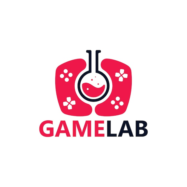 Game lab logo template design