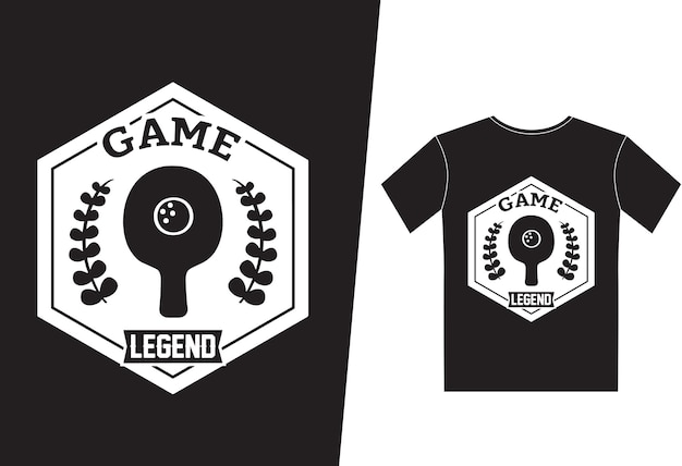 Ping pong legend - table tennis t-shirt | tostadora