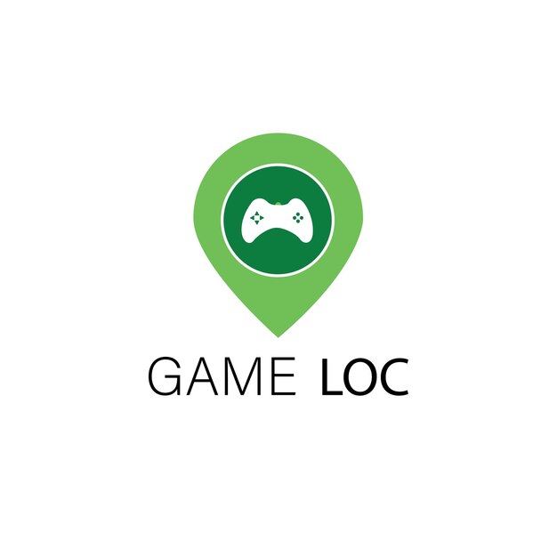 Game location logo design template