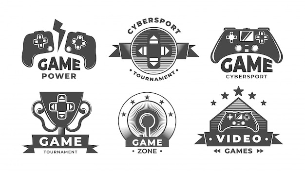 Game logos. cyber sport labels.