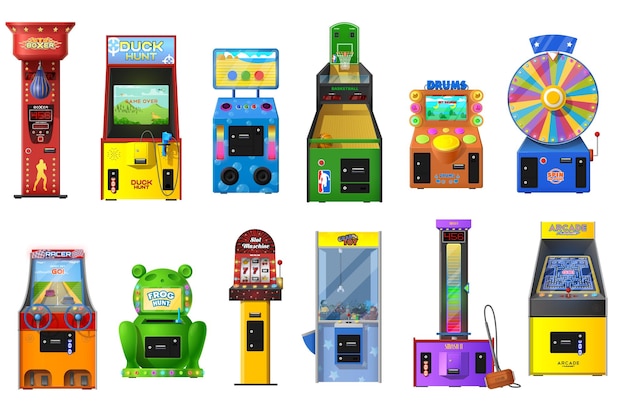 アーケードビデオのゲーム機セット