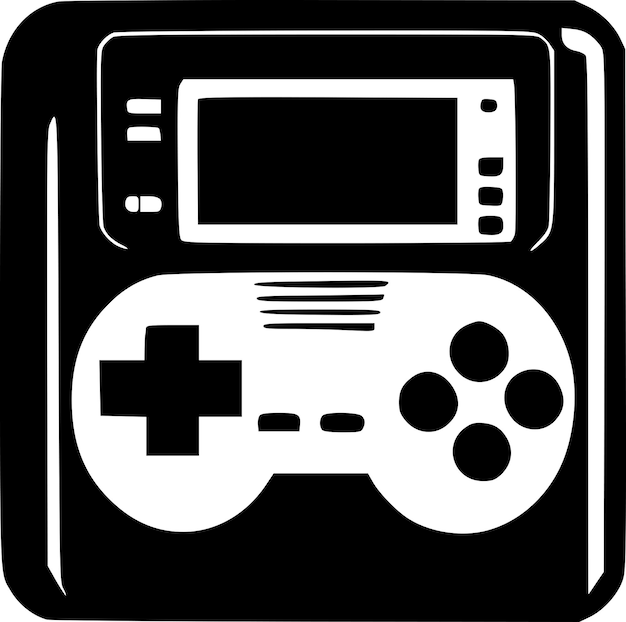 Game Minimalist en Flat Logo Vector illustratie