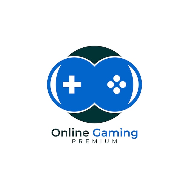 Вектор значка логотипа игры онлайн