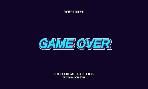 Game over teksteffect