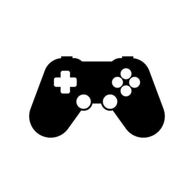 Game pad controller icon shillouette