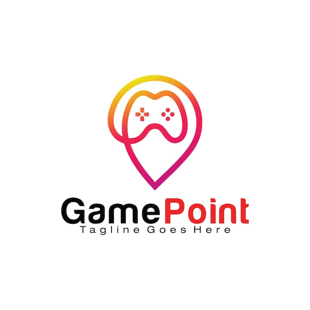 Шаблон дизайна логотипа Game Point