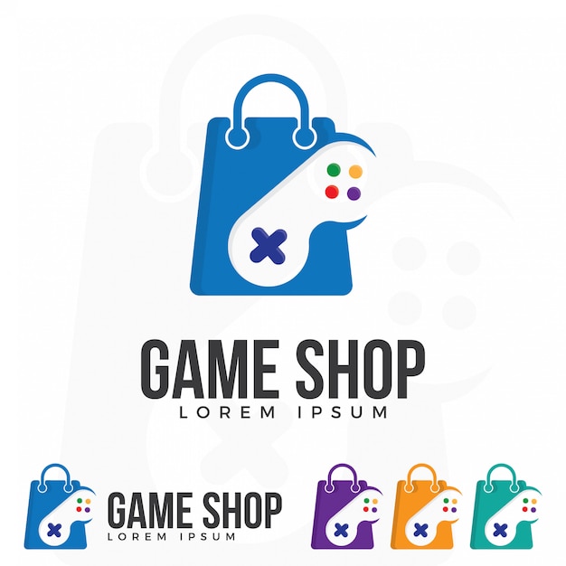 Game Shop logo ilustration vector. 