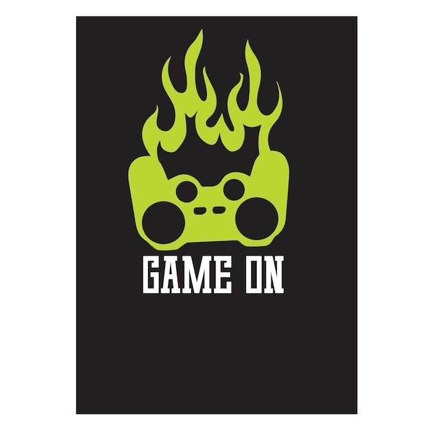 Vector game t shirt design