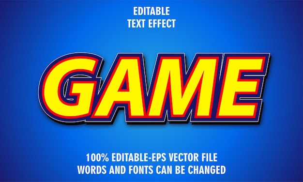 Game text effect