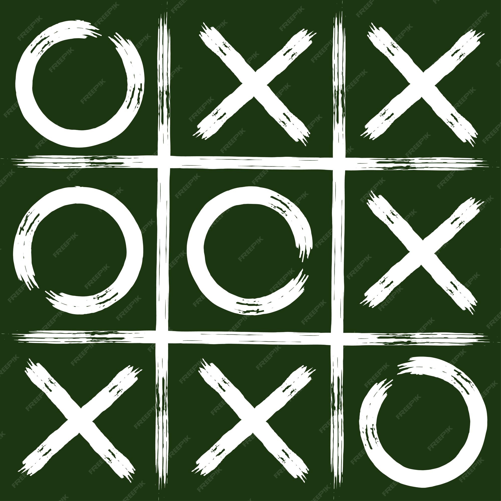 tic tac toe xo game on isolated Stock Vector