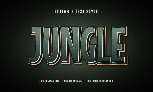 Vector game title text effects