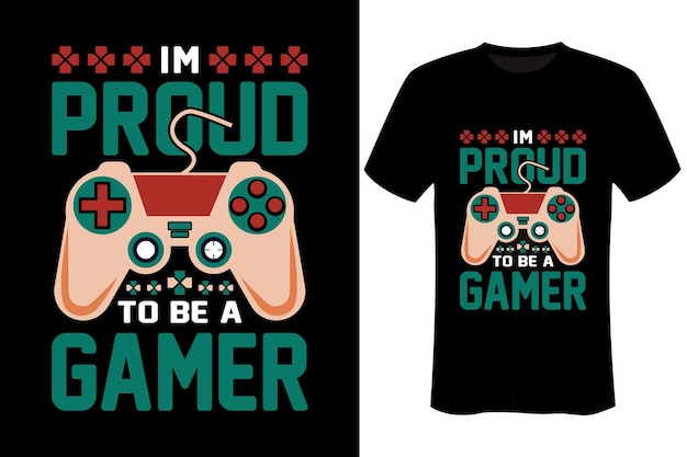 Game typografie grafisch T-shirtontwerp Gaming TShirt-ontwerp