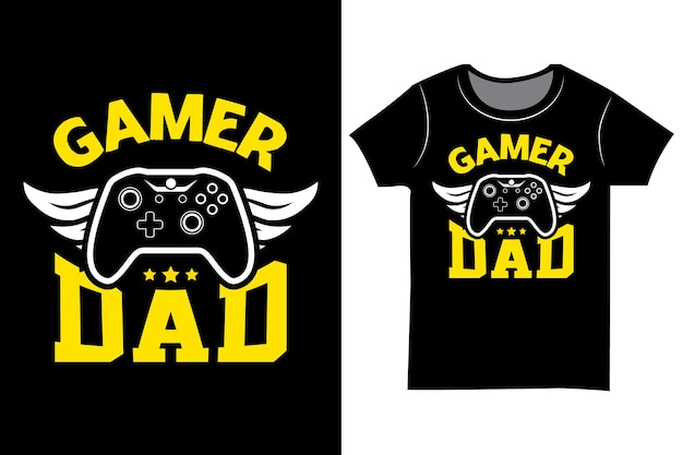 Game vintage Birthday T shirt. Gamer DAD.