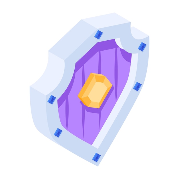 Game Weapons Isometric Icon