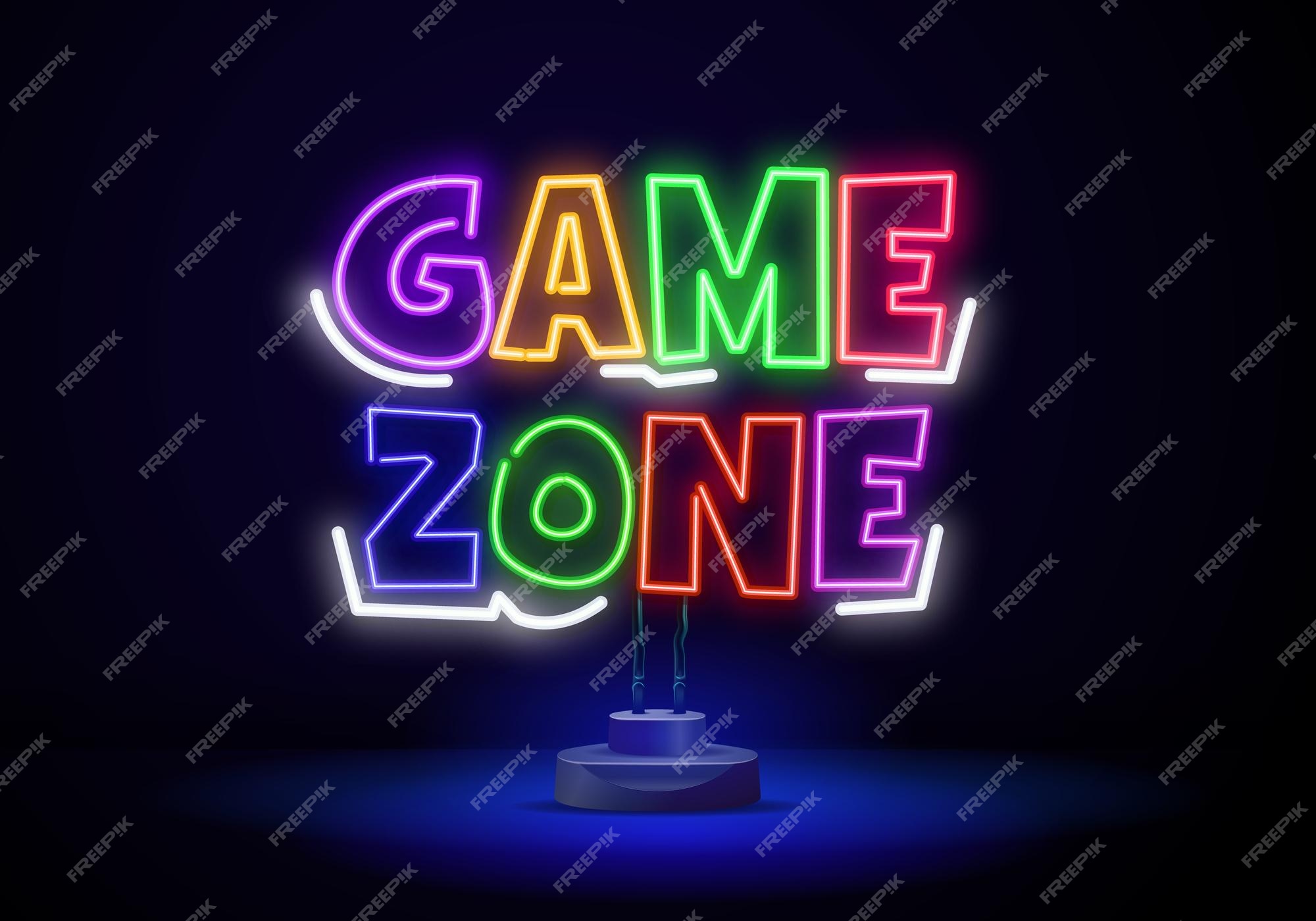 Customize and get this Abstract Neon Gaming Zone  Banner