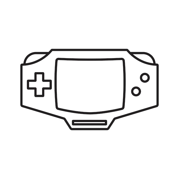 gameboy icon vector