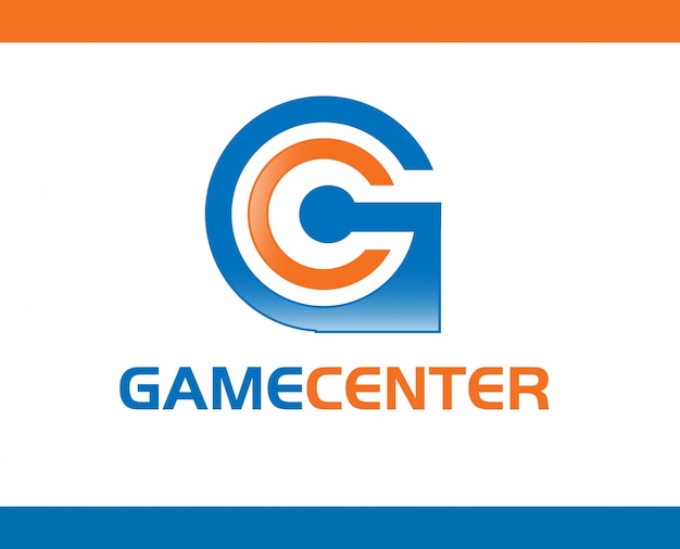 Gamecenter logo template design vector