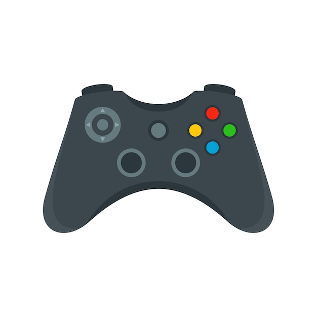 Vector gamepad control icon flat illustration of gamepad control vector icon for web design