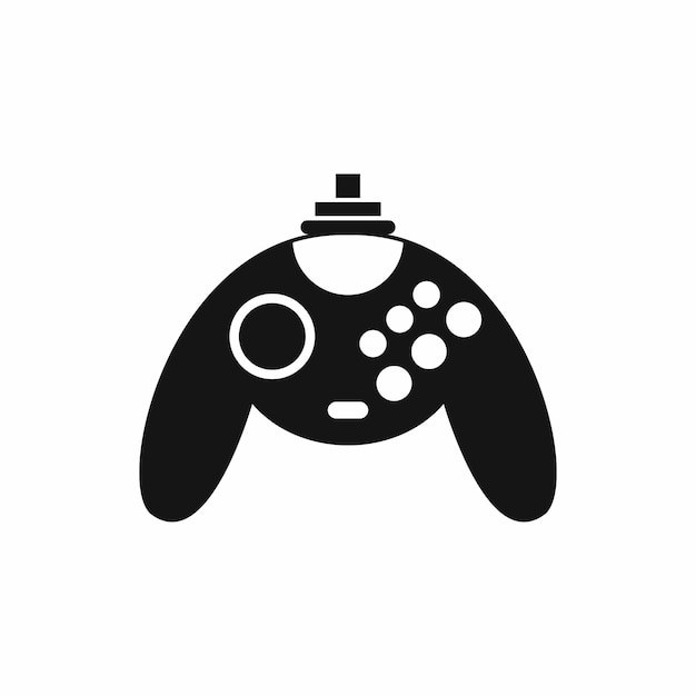 Gamepad icon in simple style on a white background