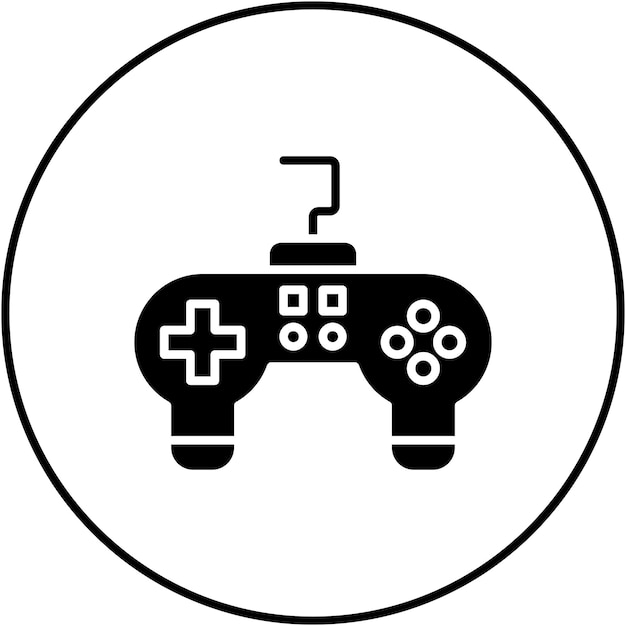 ゲームパッドのアイコンベクトル画像は仮想現実に使用できます