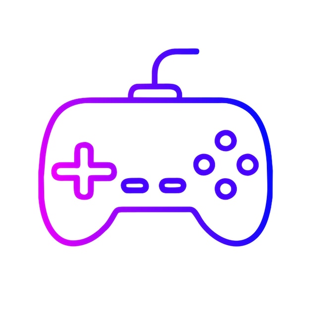 gamepad icoon contour gradiënt