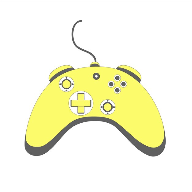 Gamepad in retro-stijl Gamecontroller vectorillustratie geïsoleerd op wit