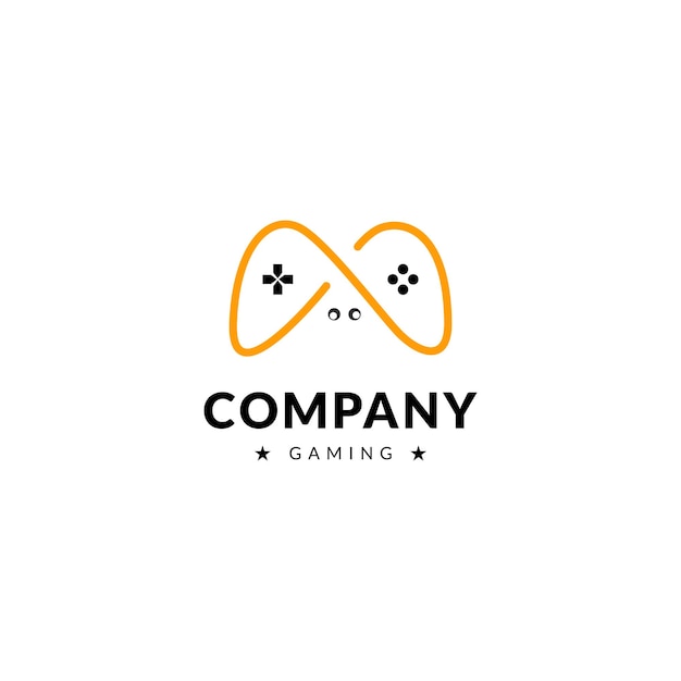 Illustrazione del gioco del joystick vettoriale del logo del gamepad icona della migliore azienda del videogioco