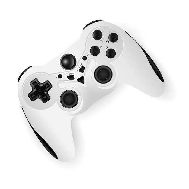 Gamepad mockup vectorillustratie. game joystick