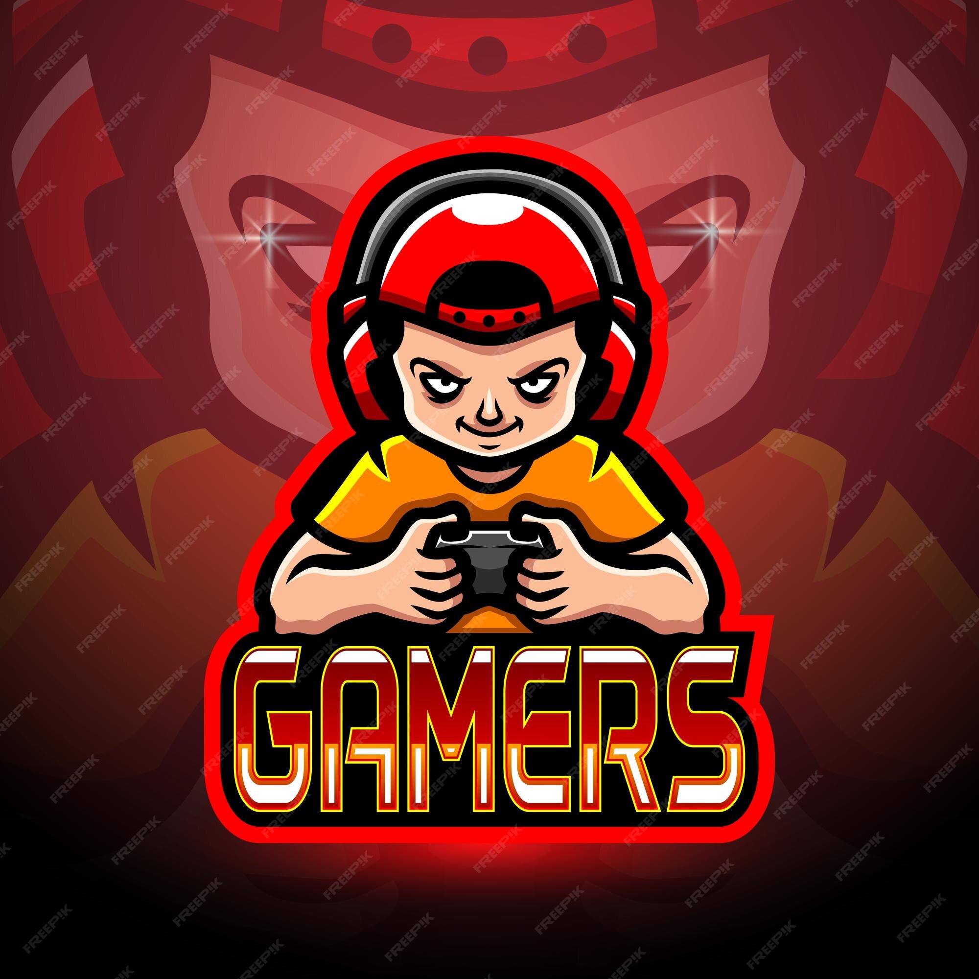 Premium Vector  Gamer boy cartoon logo illustration